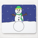 Search for winter snowman mousepads Snowflake
