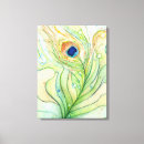 Search for peacock painting canvas prints Watercolor