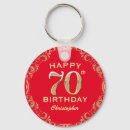 Search for 70th key rings Birthday party