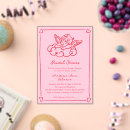 Search for heart bridal shower invitations Script typography