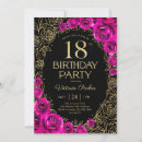 Search for pink 18th birthday invitations Elegant