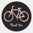 Search for bicycle thank you stickers Black