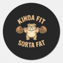 Search for funny dog stickers Fat