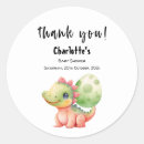 Search for dinosaur baby shower stickers Prehistoric