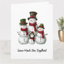 Search for cute snowman christmas cards Greenery