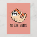 Search for funny animal postcards Sloth