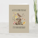Search for a little bird told me cards Floral