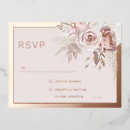 Search for rose gold floral border wedding invitations Foil