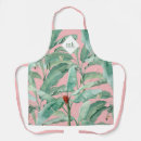Search for watercolor leaves aprons Tropical