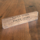 Search for rustic wood name plates Executive