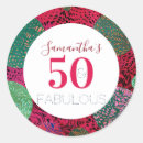 Search for unique birthday stickers 50 year old