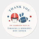 Search for football baby shower stickers Modern