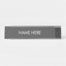 Search for grey name plates White