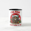 Search for funny cat christmas mugs Unique