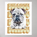 Search for dog breed posters Bulldog