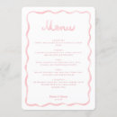 Search for blush pink wedding menus Summer