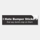 Search for hate bumper stickers Black