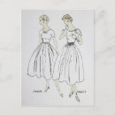 Search for 1950s fashion postcards Dress