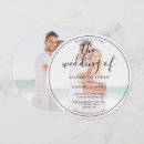 Search for circular wedding invitations Black and white