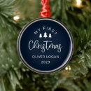 Search for navy christmas tree decorations My first christmas