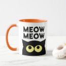 Search for funny cartoon cat mugs Cute
