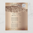 Search for hair salon flyers Rose gold