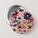 Search for floral leaf pattern badges Blue