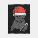Search for bulldog christmas blankets Santa