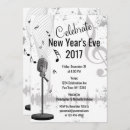 Search for black white music notes invitations Party