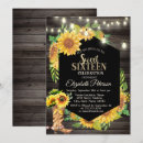 Search for country sweet 16 invitations String lights