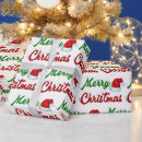 Search for merry christmas script wrapping paper Typography