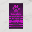 Search for dog paw print business cards Pink