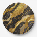 Search for black gold marble plates Stylish