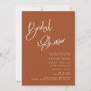 Search for bohemian bridal shower invitations Terracotta