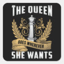 Search for chess board game stickers Queen