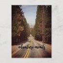 Search for adventure awaits postcards Road trip