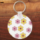 Search for flower pattern key rings Pretty