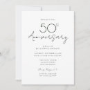 Search for simple 50th wedding anniversary invitations Black and gold