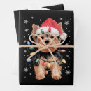 Search for yorkie christmas wrapping paper Festive