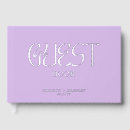 Search for lilac guest books Typography