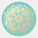 Search for teal and gold stickers Meditation