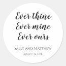 Search for our wedding stickers Round