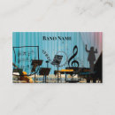 Search for rock band business cards Guitar player