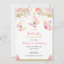 Search for butterfly 1st birthday invitations Girl's first birthday