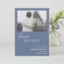 Search for dusty blue wedding save the dates Minimal
