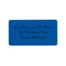 Search for cobalt blue return address labels Elegant