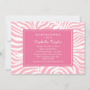 Search for zebra print and pink invitations For her