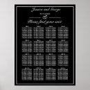 Search for 16 table wedding seating charts Black