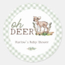 Search for boys woodland baby shower stickers Deer