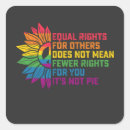 Search for equal rights square stickers Rainbow